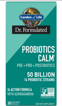 Garden Of Life Probiotics Calm 50B (Пробиотики для спокойствия 50 млрд КОЕ) 30 вег капсул