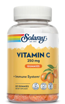 Solaray Vitamin C Gummies (Витамин С) с натуральным апельсином 250 мг 60 жевательных конфет, срок годности 01/2024