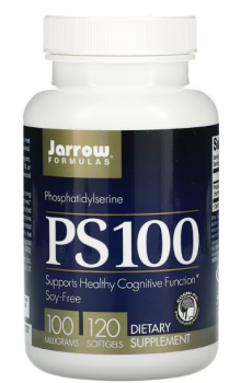 Jarrow Formulas PS 100 Phosphatidylserine (фосфатидилсерин) 100 мг 120 гелевых капсул