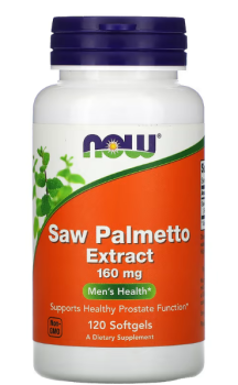 Now Foods Saw Palmetto Extract (Экстракт плодов пальмы сереноа) 160 мг 120 капсул