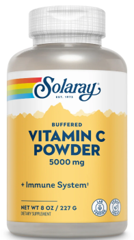 Solaray Buffered Vitamin C Powderм (Порошок витамина С) 5000 мг 227 г, 02/24