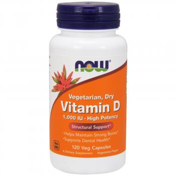 NOW Vitamin D-3 1000 IU 120 вегетарианских капсул
