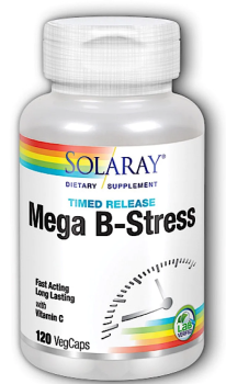 Solaray Vitamin B-Stress AM Timed Release (Комплекс витаминов группы B против стресса) 120 капсул
