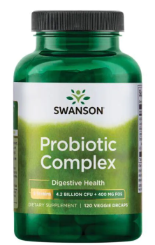 Swanson Probiotic Complex 4 Billion CFU (пробиотический комплекс 4 млрд КОЕ) 120 капсул срок годности 07/2023