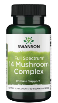 Swanson Full Spectrum 14 Mushroom Complex (Комплекс из 14 грибов) 60 капсул