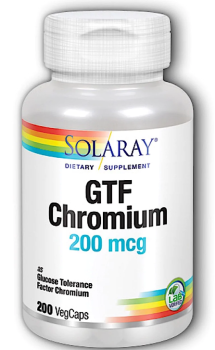 Solaray GTF Chromium (GTF Хром) 200 мкг 200 капсул