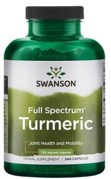 Swanson Full Spectrum Turmeric (полный спектр куркумы) 720 мг 240 капсул