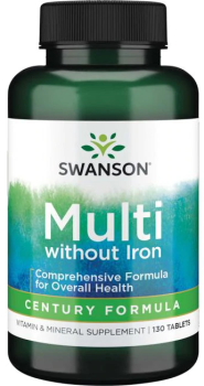 Swanson Multi without Iron Century Formula (Мультивитамины без железа) 130 таблеток