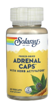Solaray Adrenal Caps (Надпочечники ) 60 вег капсул
