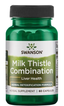 Swanson Milk Thistle Combination (Комбинация расторопши) 60 капсул, срок годности 12/2023