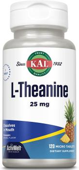 KAL L-Theanine ActivMelt (L-Теанин) ананас 25 мг 120 таблеток