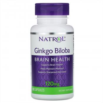 Natrol Ginkgo Biloba (Гинко Билоба) 120 мг 60 капсул