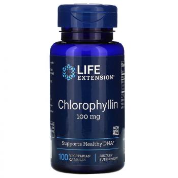 Life Extension Chlorophyllin (Хлорофиллин) 100 мг 100 капсул, 06/24