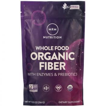 MRM Whole Food Organic Fiber with Enzymes and Prebiotics (цельнопищевая органическая клетчатка с ферментами и пребиотиками) 256 г