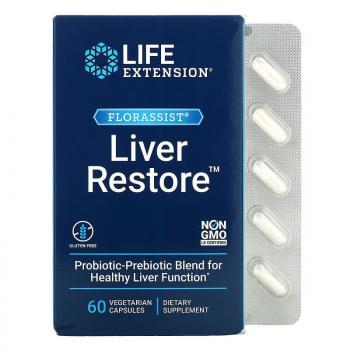 Life Extension FLORASSIST Liver Restore (добавка для здоровья печени) 60 капсул