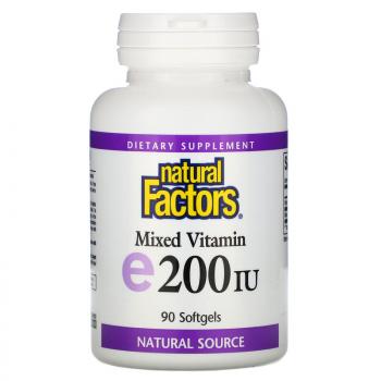 Natural Factors Mixed Vitamin E (Смесь витаминов E) 200 МЕ 90 капсул