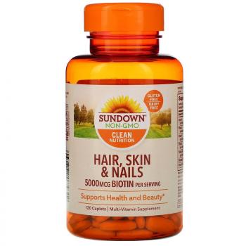 Sundown Naturals Hair Skin & Nails (Волосы кожа и ногти) 120 каплет