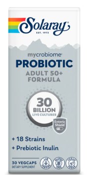 Solaray Mycrobiome Probiotic Adult 50+ One Daily (Пробиотик для взрослых 50+) 30 миллиардов КОЕ 30 капсул