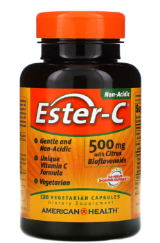American Health Ester-C with Citrus Bioflavonoids (Витамин С с цитрусовыми биофлавоноидами) 500 мг 120 вег капсул