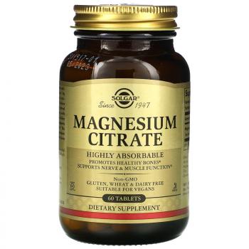 Solgar Magnesium Citrate (Цитрат магния) 60 таблеток