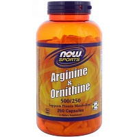 NOW Arginine & Ornithine 500/250 250 капсул