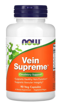NOW Vein Supreme (Поддерживает здоровую функцию вен) 90 вег капсул