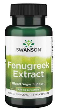 Swanson Fenugreek Extract (Экстракт пажитника) 500 мг 90 капсул
