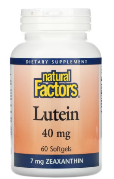 Natural Factors Lutein (Лютеин) 40 мг 60 гелевых капсул
