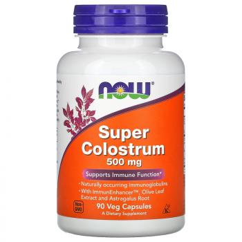 NOW Super Colostrum (Супер молозиво) 500 мг 90 капсул