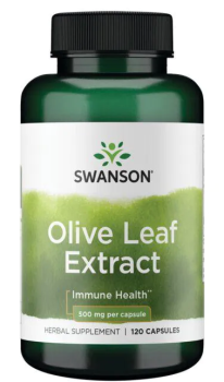 Swanson Olive Leaf Extract (Экстракт листьев оливы) 500 мг 120 капсул