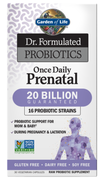 Garden Of Life Dr.Formulated Probiotics Prenatal 20 Billion (пробиотики, одна таблетка в день во время беременности) 30 капсул