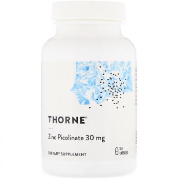 Thorne Research Zinc Picolinate (Пиколинат Цинка) 30 мг 180 капсул