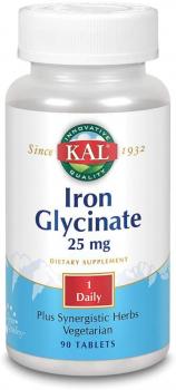 KAL Iron Glycinate (Глицинат Железа) 25 мг 90 таблеток