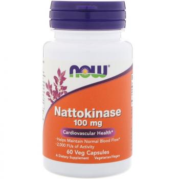 NOW Nattokinase (Наттокиназа) 100 мг 60 капсул
