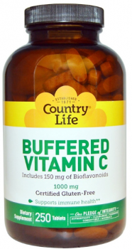 Country Life Buffered Vitamin C (буферизованный витамин С) 1000 мг 250 таблеток