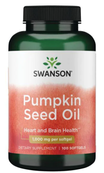 Swanson Pumpkin Seed Oil (Масло семян тыквы) 1000 мг 100 гелевых капсул