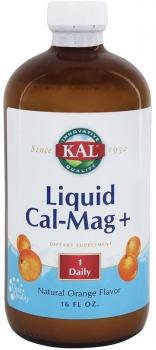 KAL Liquid Cal Mag + (Кальций Магний Витамин D3) вкус черники 450 мл