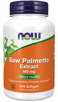 NOW Saw Palmetto Extract (Экстракт пальмы сереноа) 160 мг 240 гелевых капсул