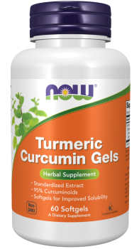 NOW Turmeric Curcumin Gels (Гелевые капсулы с куркумой) 60 капсул