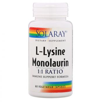 Solaray L-Lysine Monolaurin 1:1 Ratio (L-Лизин Монолаурин) 60 капсул