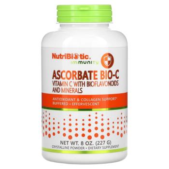NutriBiotic Immunity ASCORBATE Bio-C (аскорбат витамин C с биофлавоноидами и минералами) 227 г (8 унций)