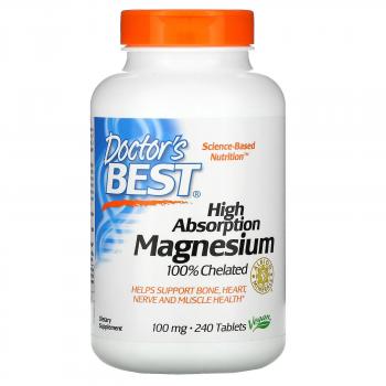 Doctor's Best High Absorption Magnesium (Магний с высокой степенью всасывания) 240 таблеток