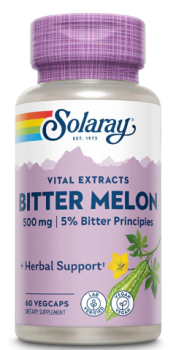 Solaray Bitter Melon Fruit Extract (Экстракт плодов горькой дыни) 500 мг 60 вег капсул