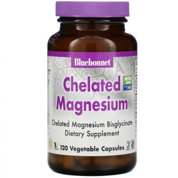 Bluebonnet Nutrition Chelated Magnesium (Хелатный магний) 120 капсул