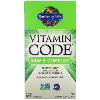 Garden of Life Vitamin Code Raw B-Complex 120 капсул