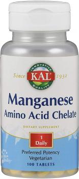 KAL Manganese Chelated (Хелатный Марганец) 12 мг 100 таблеток