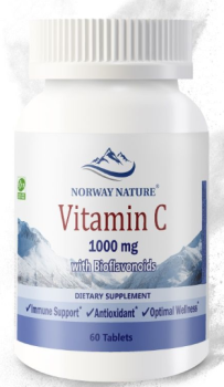 Norway Nature C-1000 with Bioflavonoids (Витамин С с биофлавоноидами) 60 таблеток