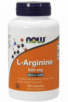 NOW L-Arginine (L-аргинин) 500 мг 100 капсул