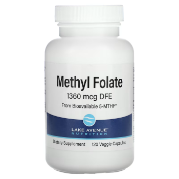 Lake Avenue Nutrition Methyl Folate (Метилфолат) 1360 мкг 120 капсул