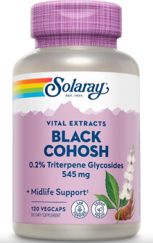 Solaray Guaranteed Potency Black Cohosh Root Extract (Экстракт черного кохоша) 545 мг 120 капсул